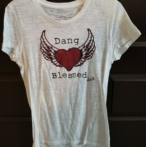 Cute Shirt "Dang Blessed Chick" Size S